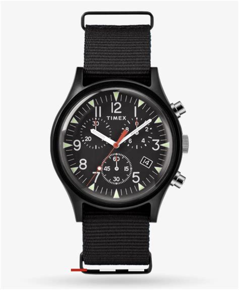 mk1 aluminum chronograph 40mm fabric watch|mk1 camper watch.